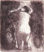 Back view of bather Camille Pissarro